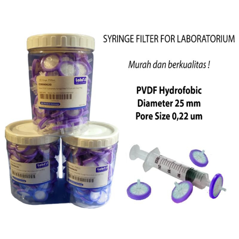 Syringe filter laboratorium