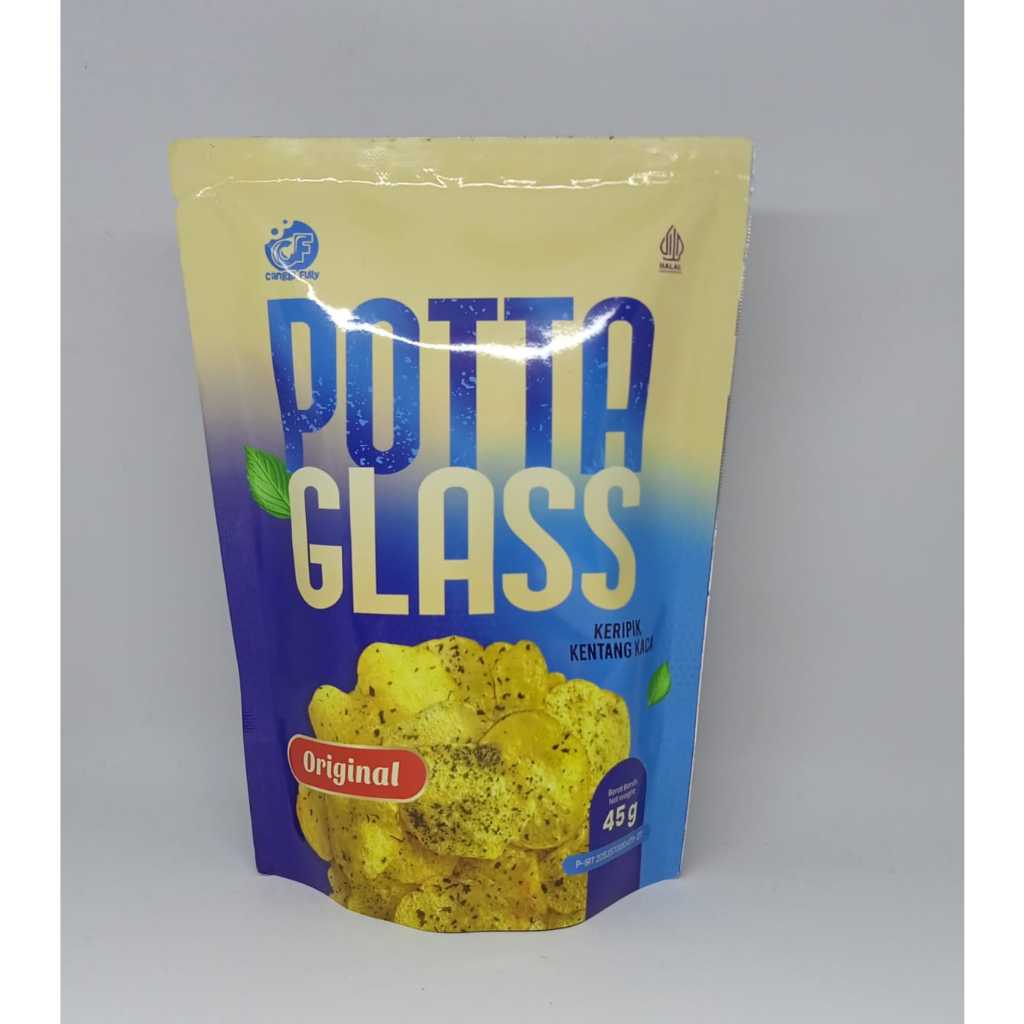 

Keripik Kentang Kaca POTTA GLASS Original Khas Bali 45gr