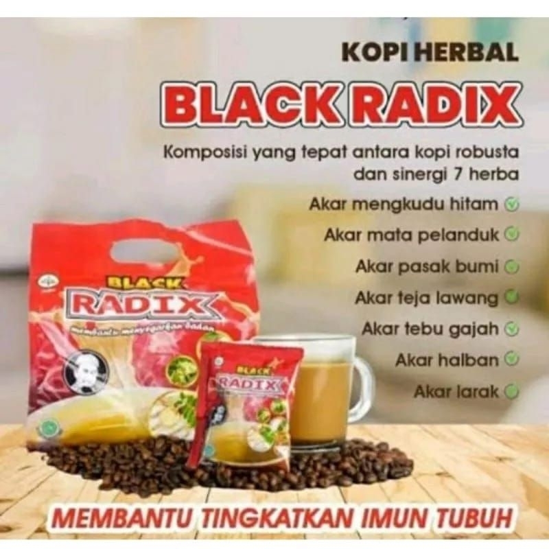

kopi herbal black radix sinergi 7 herba 20 saset