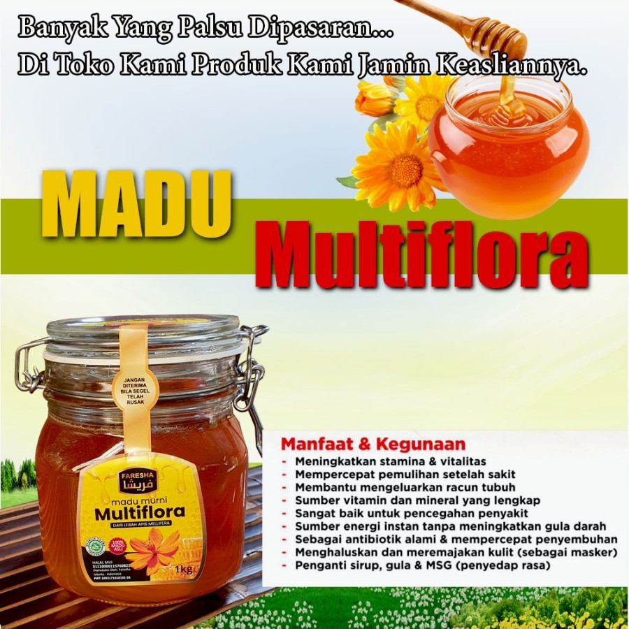 

Madu Multiflora 1 Kg Faresha