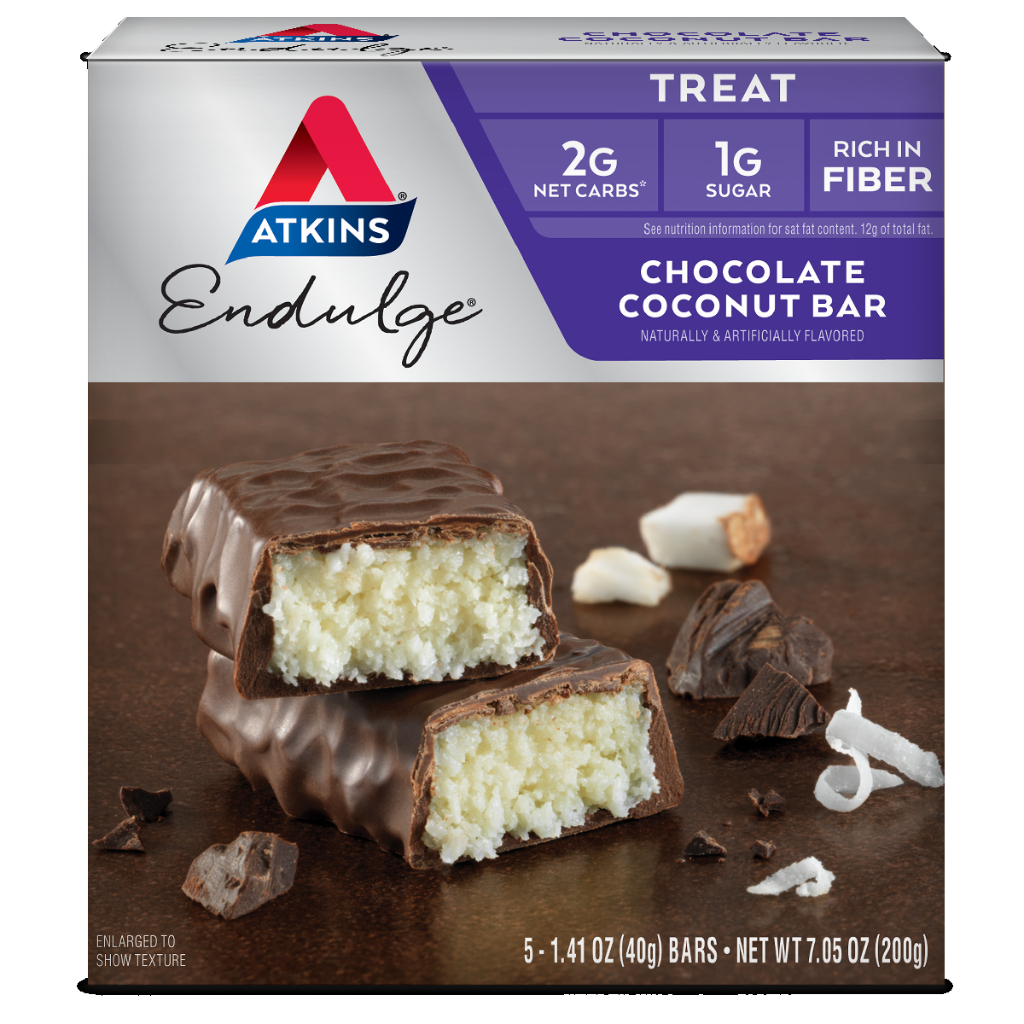 

Atkins Endulge Chocolate Coconut Bar 200 Gram