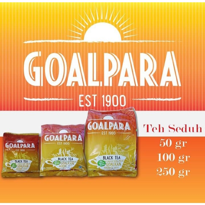 

Teh Seduh GoalPara BlackTea Kemasan 50g, 100g, 250g