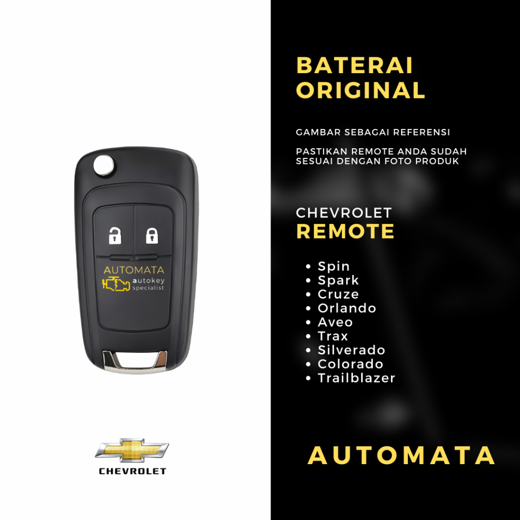 Baterai Remote Chevrolet Spark 2017 Original Panasonic