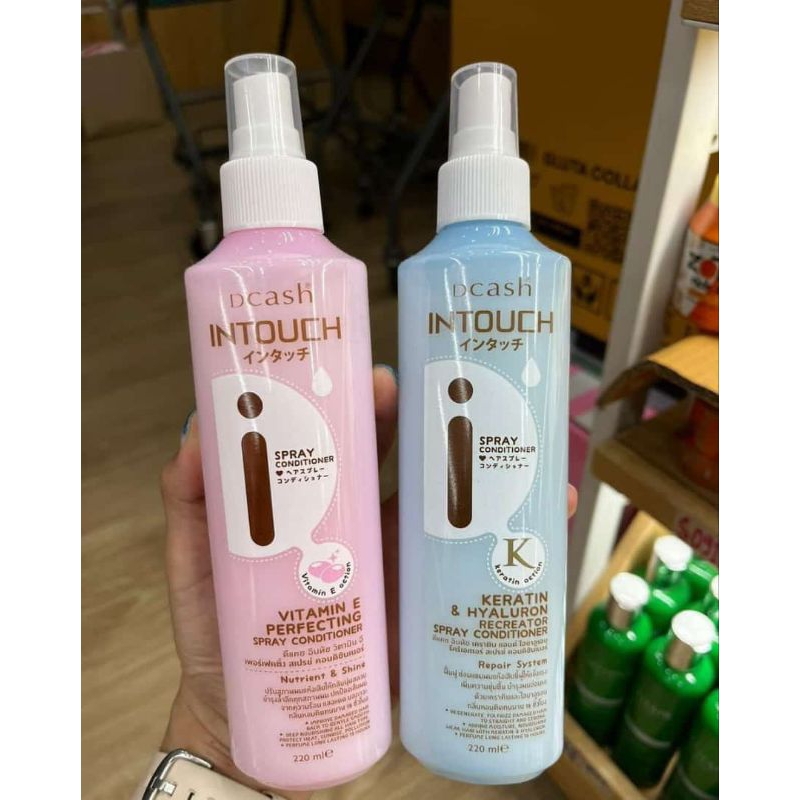 READY STOCK dari PO BKK dcash intouch spray conditioner keratin & hyaluron recreator spray condition