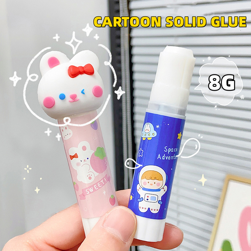 

Lem padat kartun, lem tongkat viskositas tinggi bentuk tiga dimensi, lem bahan buatan tangan diy yang lucu untuk siswa