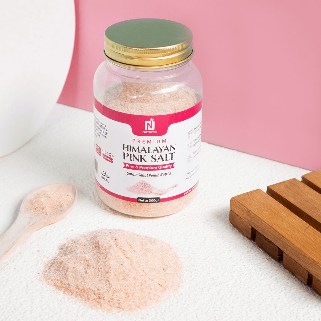 

RK60 NATURIST Garam Himalaya Original 300gr - Himalayan Pink Salt Premium Garam Organik Asli Lebih