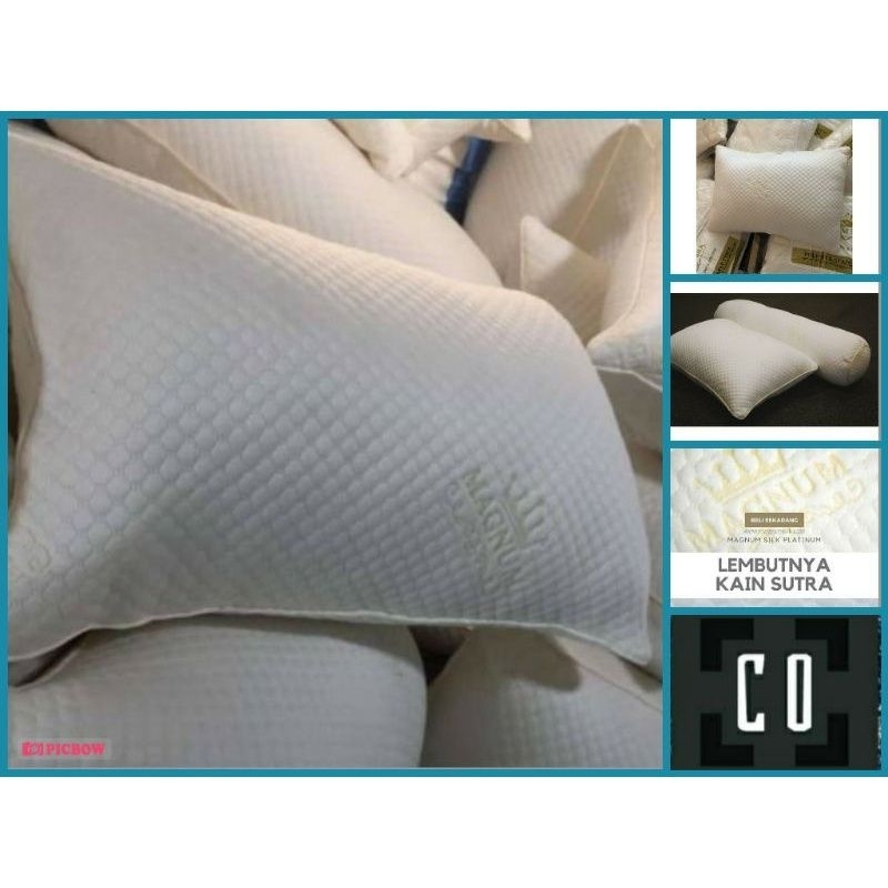 Bantal /Guling Hotel Magnum silk  Premium 1200 gram | Bantal Tidur 100% Original
