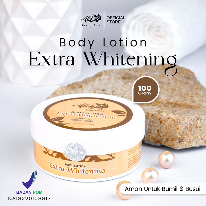 BODY LOTION ALOKA BEAUTY EXTRA WHITENING 100 gram