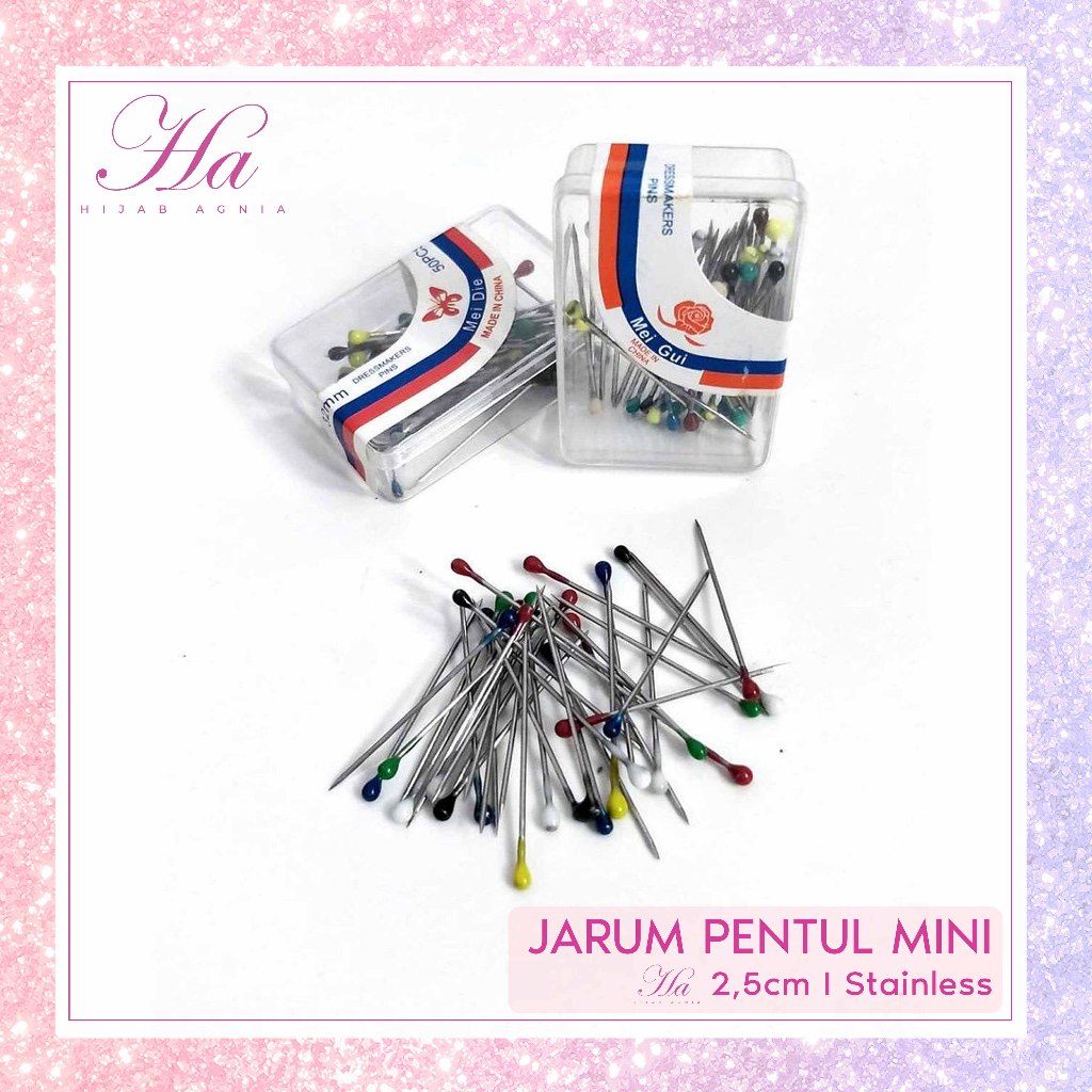 Jarum Pentul / Jarum Pentul Mini 1 Box Isi 20 Pcs