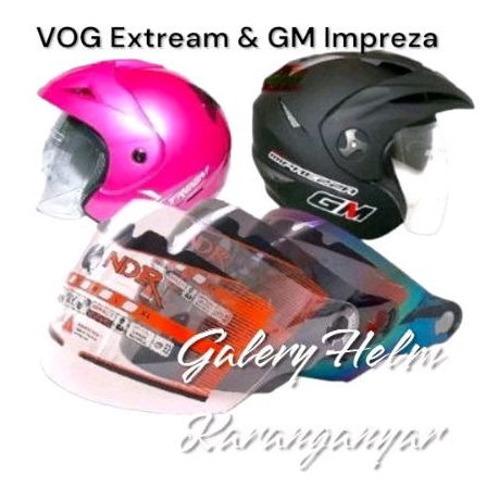 (NDR-2) Kaca Helm VOG Extream Dan GM Impresa || Kaca Helm VOG extrim (Live) all Varian Warna Tanpa B