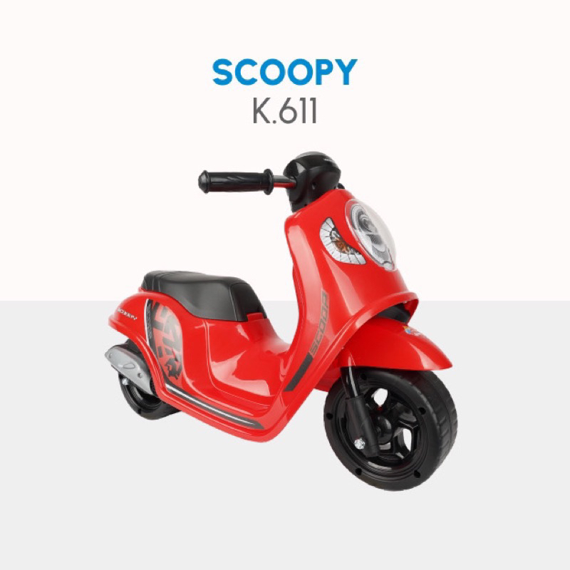 MAINAN ANAK MOTOR FOOT TO FLOOR K611 HONDA SCOOPY - PMB TOYS