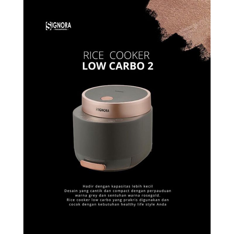 RICE COOKER LOW CARBO 2L + Hadiah Kategori 5
