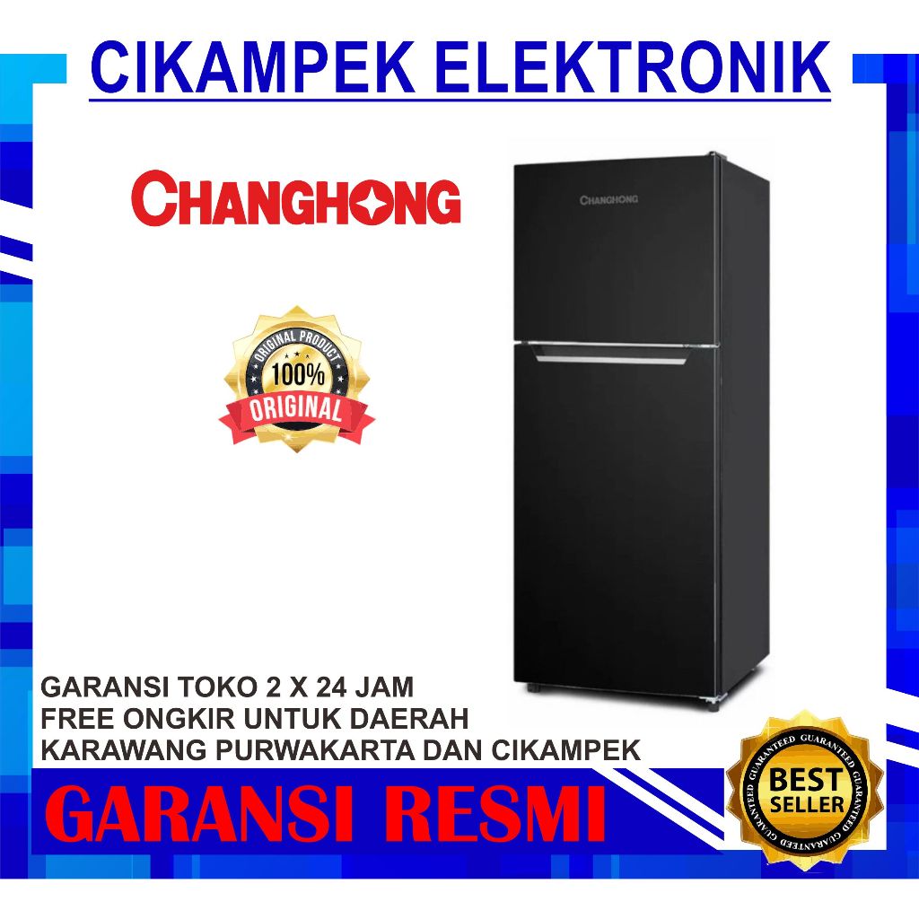 KULKAS CHANGHONG FTM 280 2 PINTU FTM-280 GARANSI RESMI