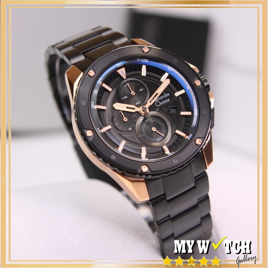 Jam Tangan Pria Anti Air Original 100% Alexander Christie AC 6653