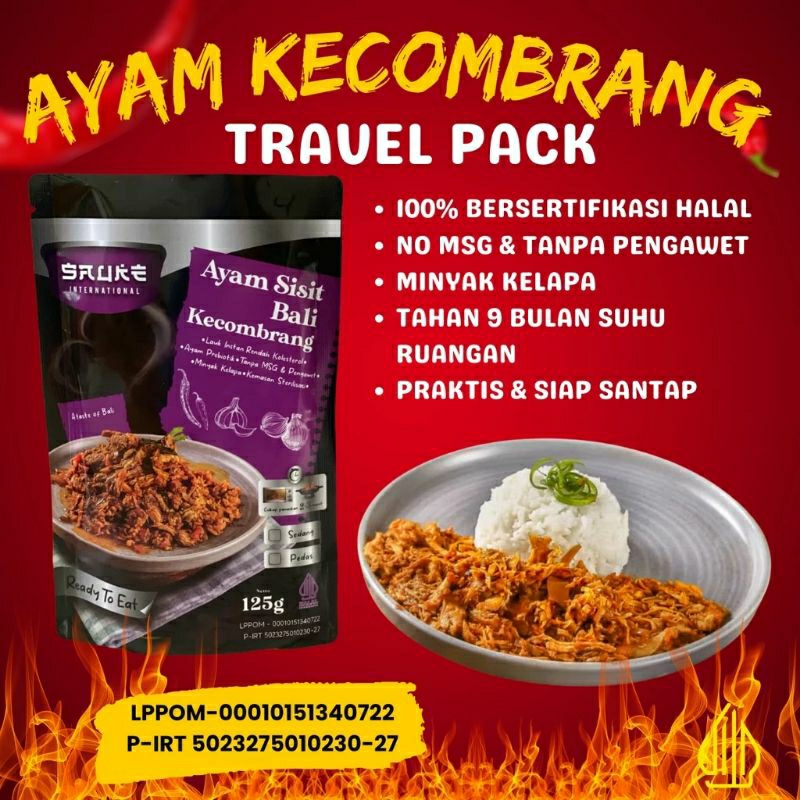 

sauke lauk instan - Ayam Sisit Bali Kecombrang Siap Saji Kemasan125g Praktis Dan Halal