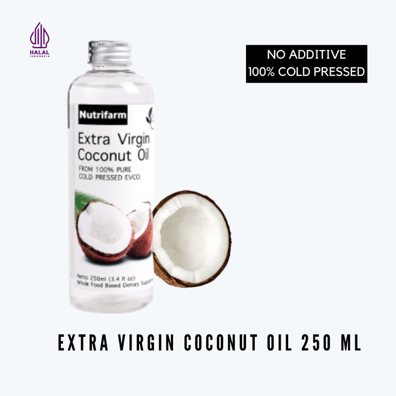

Extra Virgin Coconut Oil VCO 250 ml Minyak Kelapa Murni - Nutrifarm
