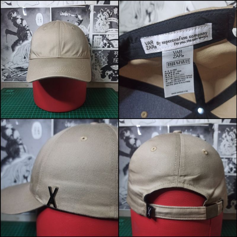 Varzar cap warna biege/coksu