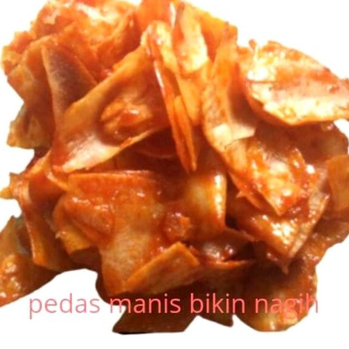 

➨➤✹✴ Keripik singkong sk / Keripik singkong balado /Keripik pedas manis Best Seller