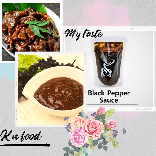 

➠☇☆✶ Saus Blackpepper 500 gr my Taste -Saus Lada Hitam 500 grm saus steak saus bebakaran saus lada hitam my taste 500gr