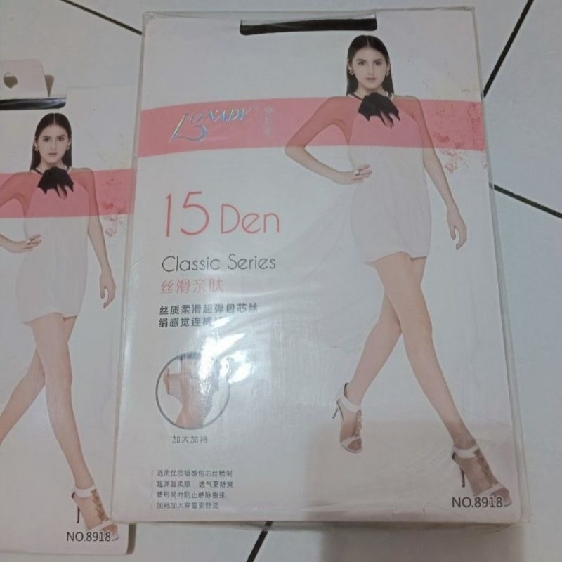 Pantyhose Stocking Lonady Classic Series Hitam 15 D