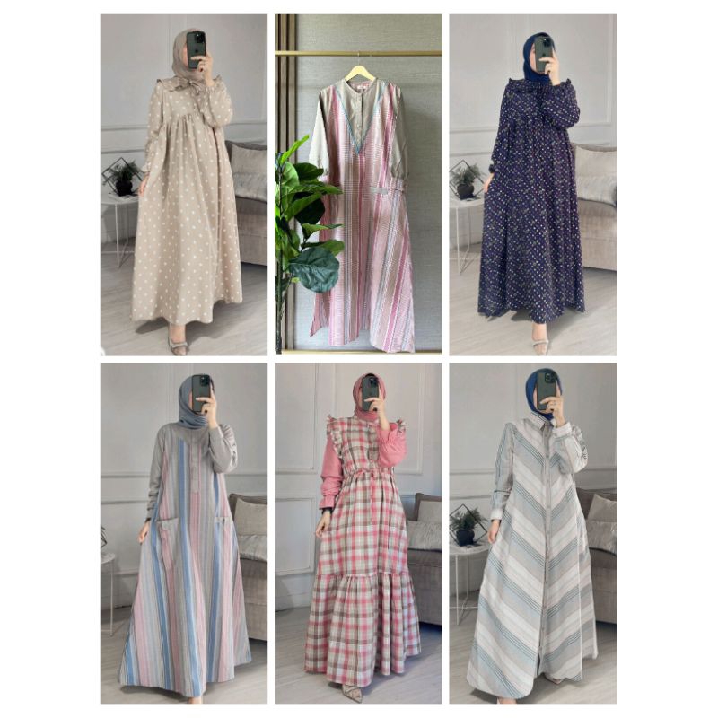 (COD) Athayaa princess dress | dress Athayaa terbaru | Inji mikuniku athayaa dimara | dress triset |