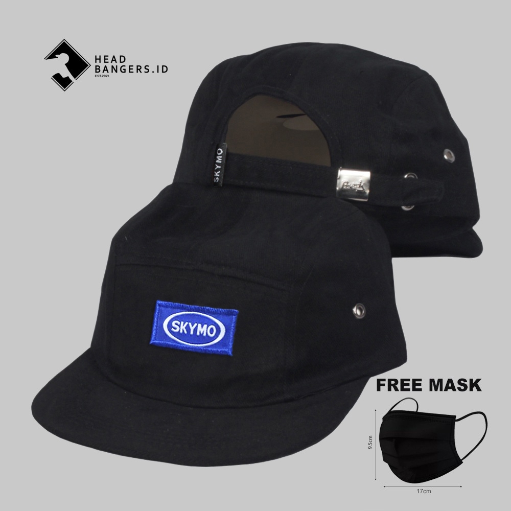 Topi Baseball 5 Panel Brand SKYMO 100% Raffle