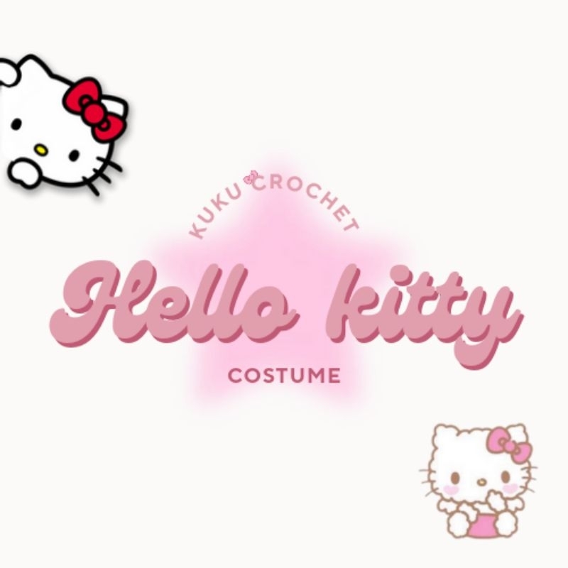 gantungan kunci hello kitty/boneka rajut hello kitty