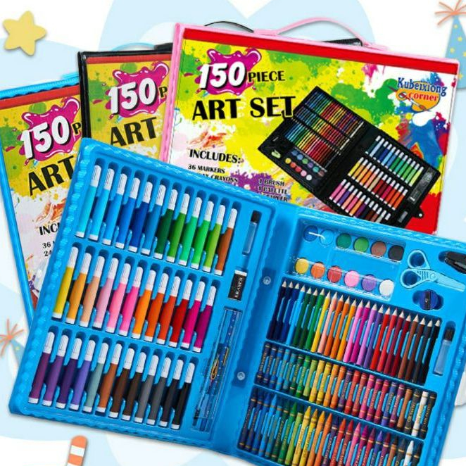 

♪↔✴❆ PENSIL WARNA 150PCS - ALAT TULIS SET CRAYON COLOURING SET 150PCS ART