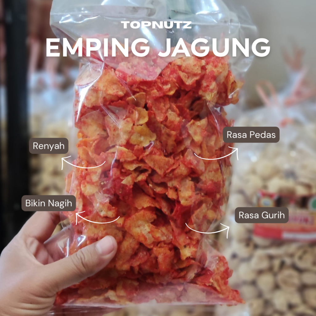 

EMPING JAGUNG PEDAS DAN ORIGINAL GURIH RENYAH BIKIN NAGIH BERAT 250GRAM