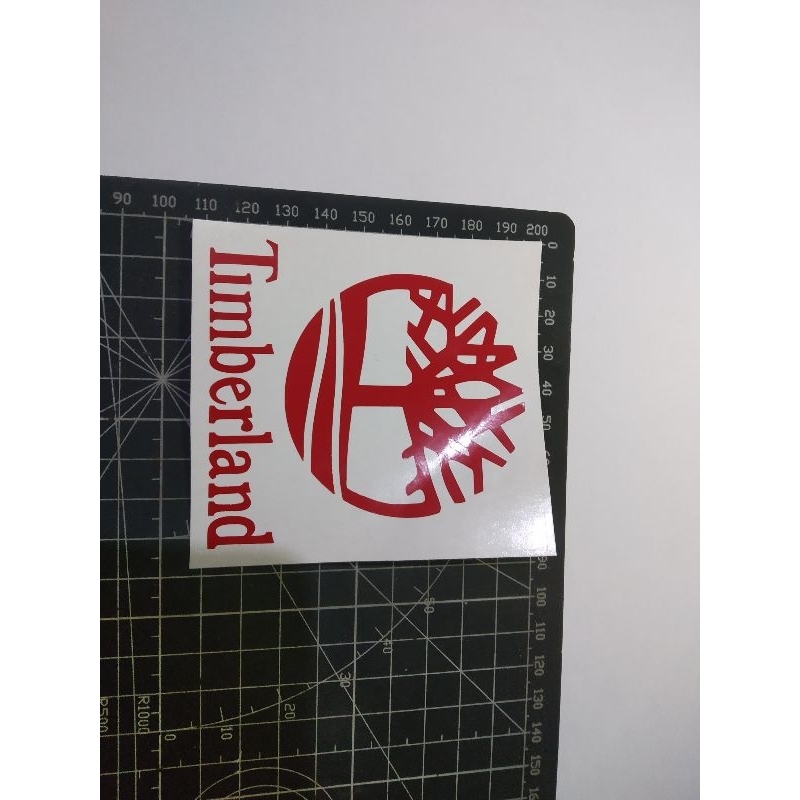 

cutting stiker timberland