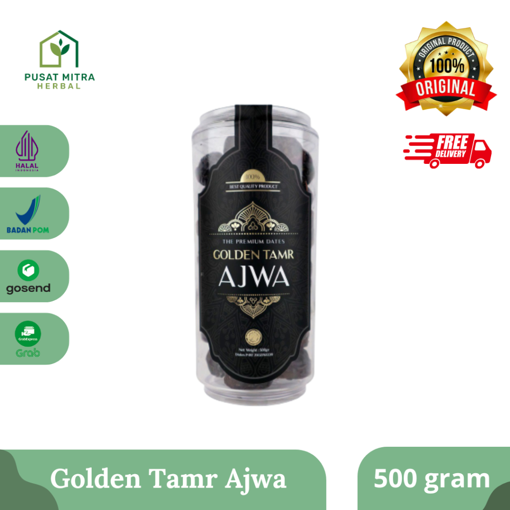 

GOLDEN TAMR - Kurma Golden Tamr Ajwa - 500gr