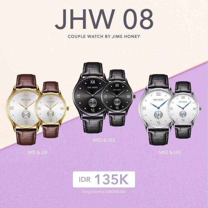 JIMS HONEY JAM TANGAN COUPLE KODE JHW 08