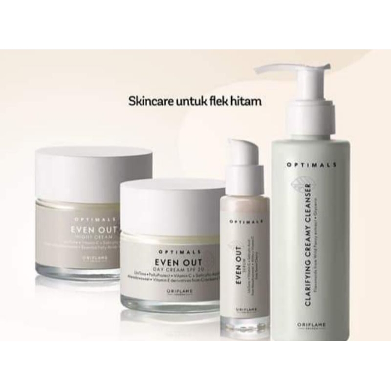 Optimals even out skincare set
