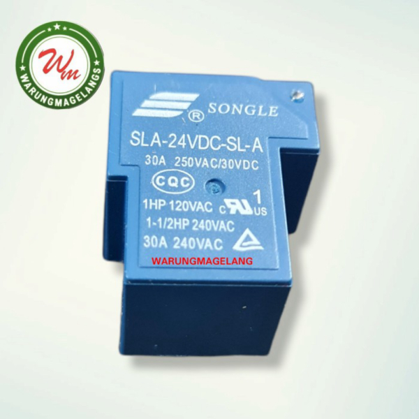 RELAI RELAY SHA 24V DC 30A SPAREPART MESIN LAS INVERTER Lakoni rhino - biru 4 pin Limited