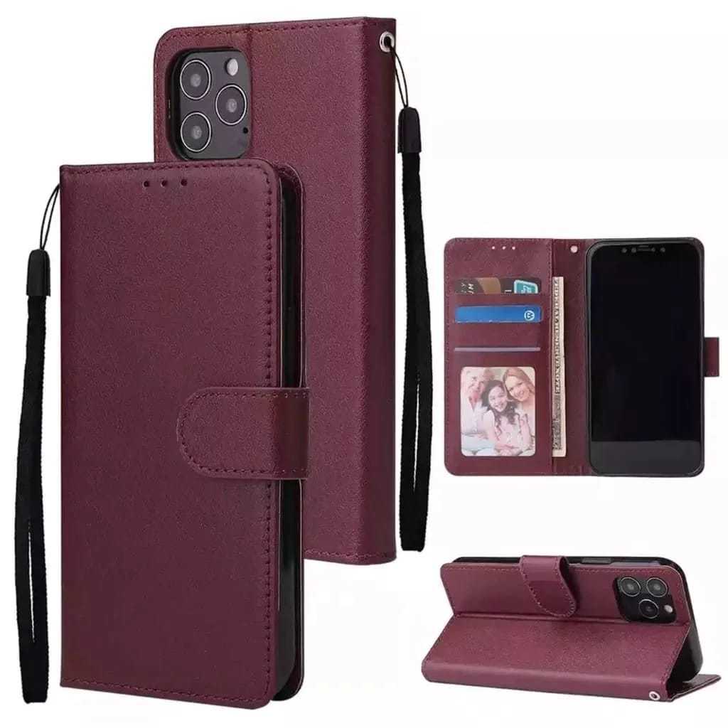 SAMSUNG GALAXY A12 -FLIP WALLET CASE KULIT SAMSUNG GALAXY A12  - CASING DOMPET-FLIP COVER LEATHER-SA