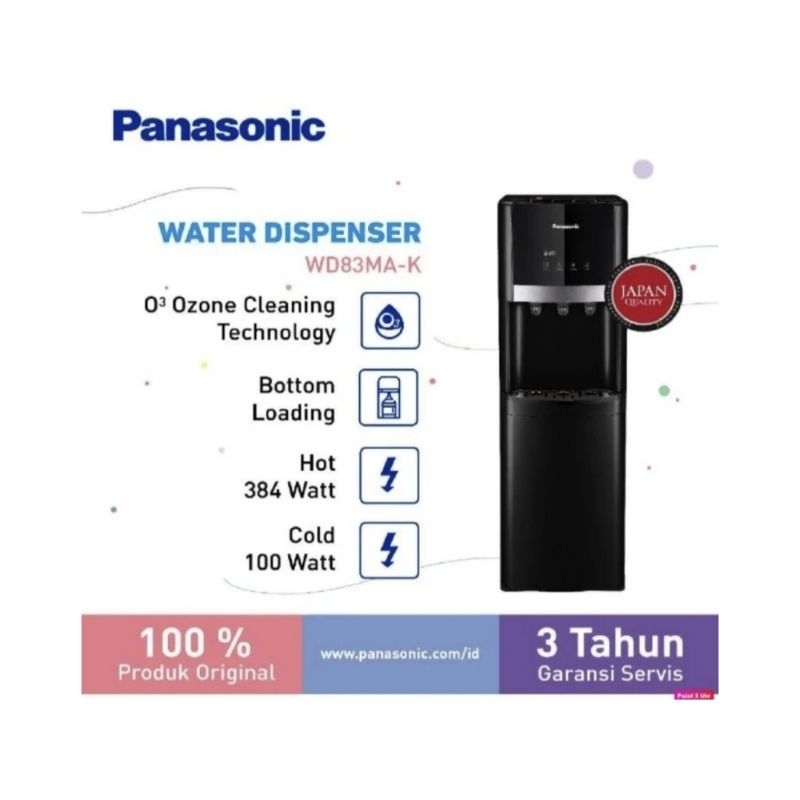 Dispenser Panasonic NY-WDB83MA-K Galon Bawah