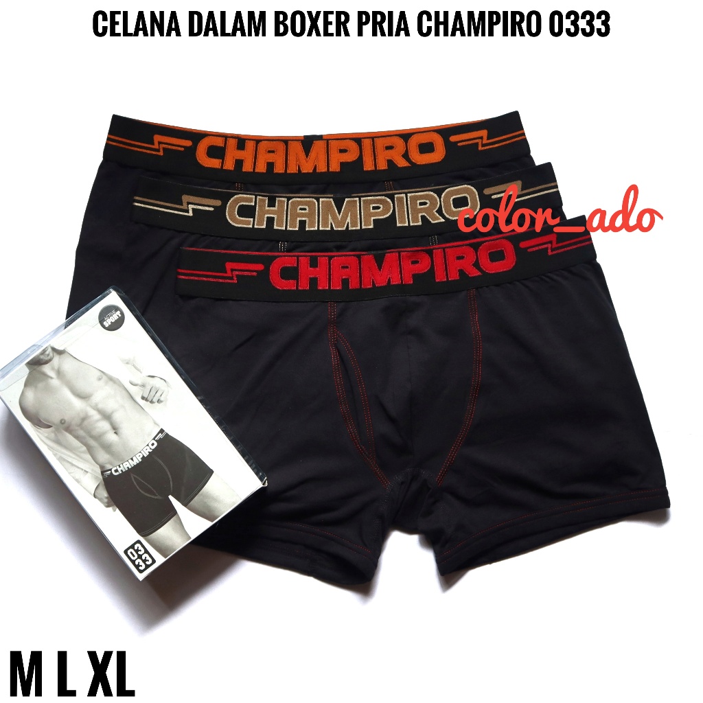 Celana Dalam Boxer Pria Champiro 0333 Boxer Champiro Katun