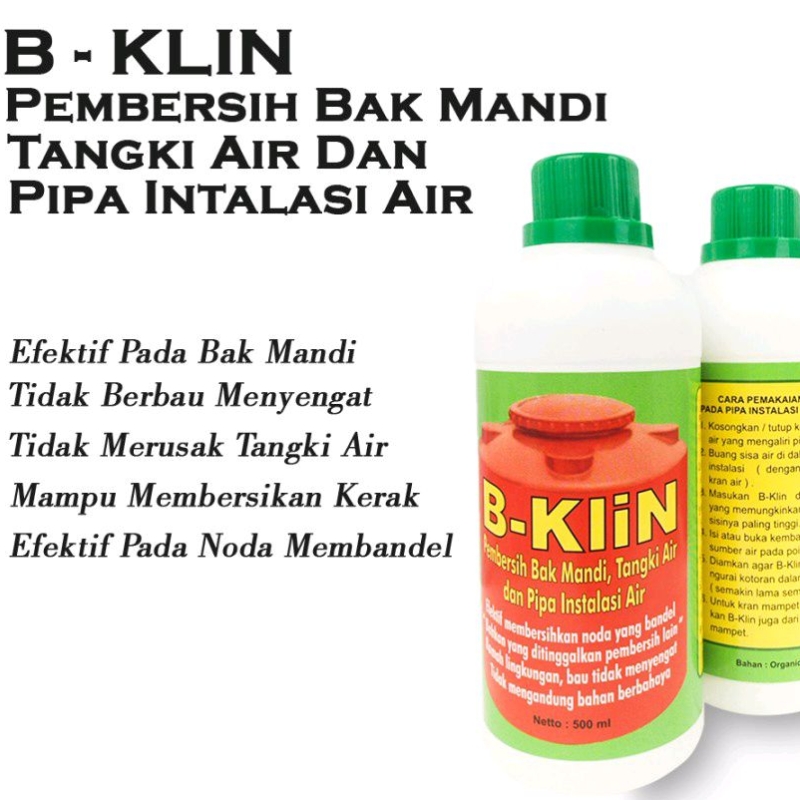 B Klin / Pembersih Toren / Pembersih Bak Mandi / Pembersih Tangki Air