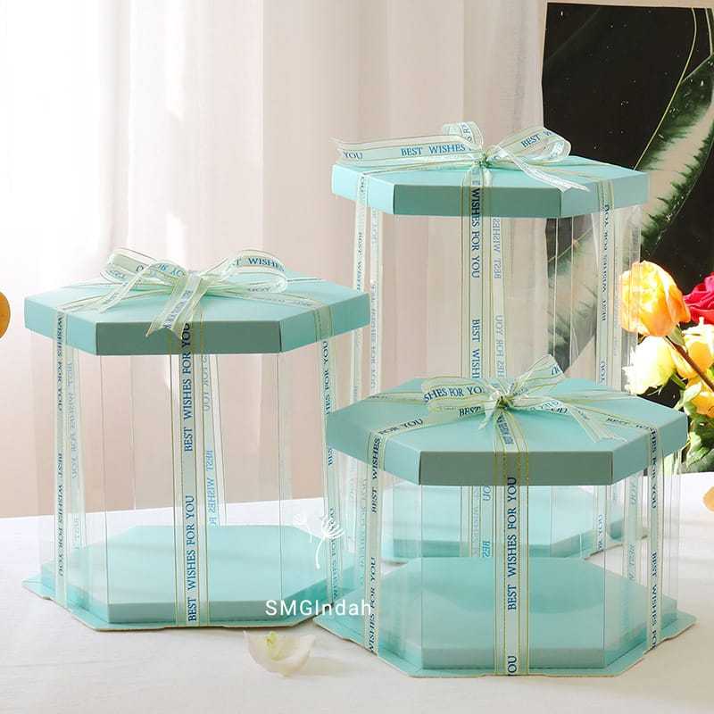 

Kotak Kue / Mika Hexagonal / Mika Segi enam / Gift Box