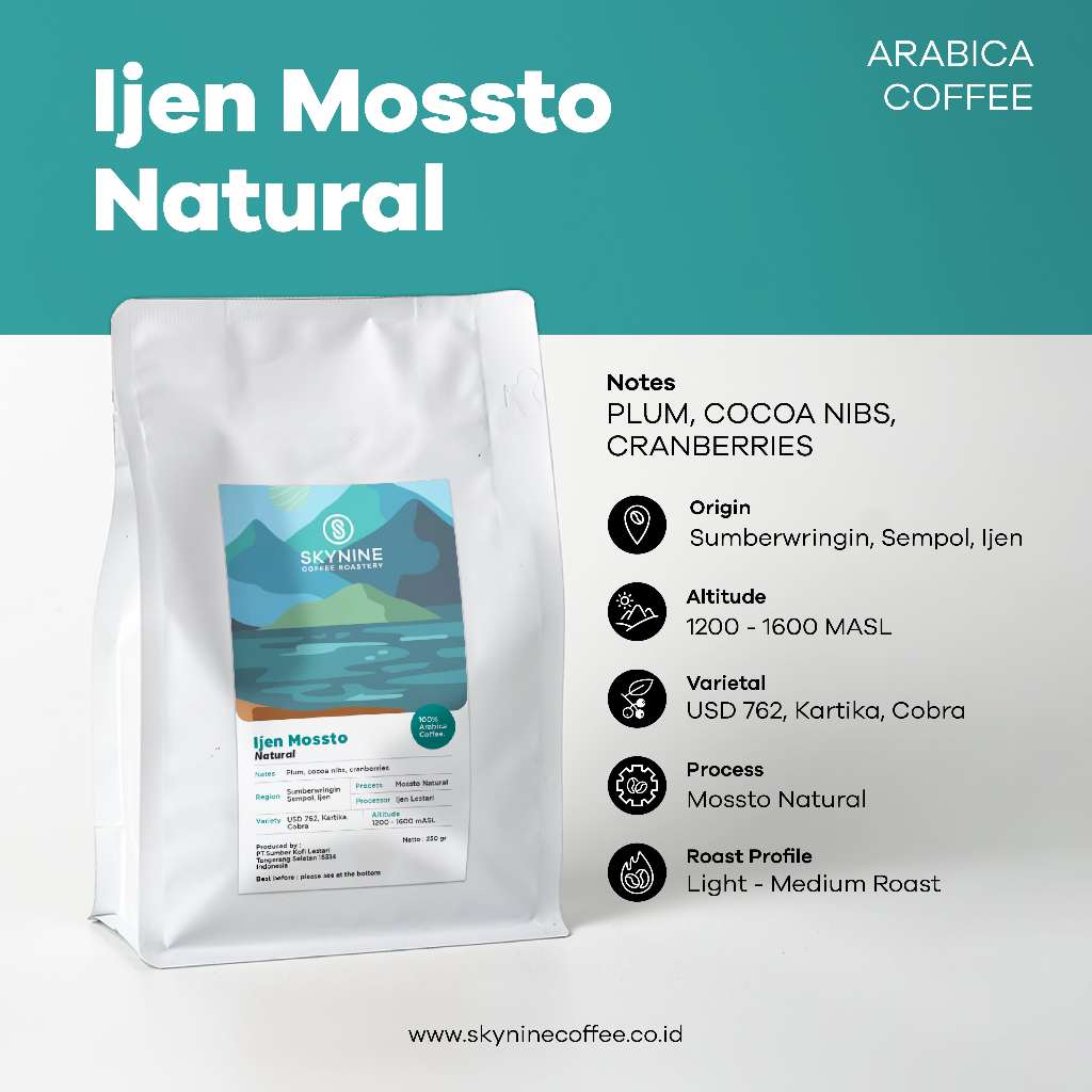 

KOPI ARABIKA IJEN MOSSTO NATURAL ROASTED BEANS
