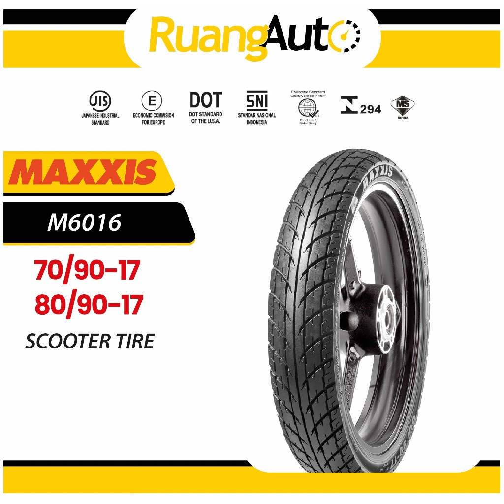 BAN LUAR MAXXIS 70/90 80/90 RING 17 M6016 TUBETYPE