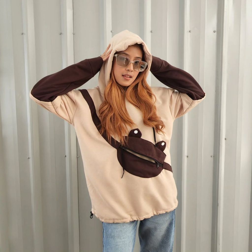 Sweater Hoodie Frog Viral trend Premium