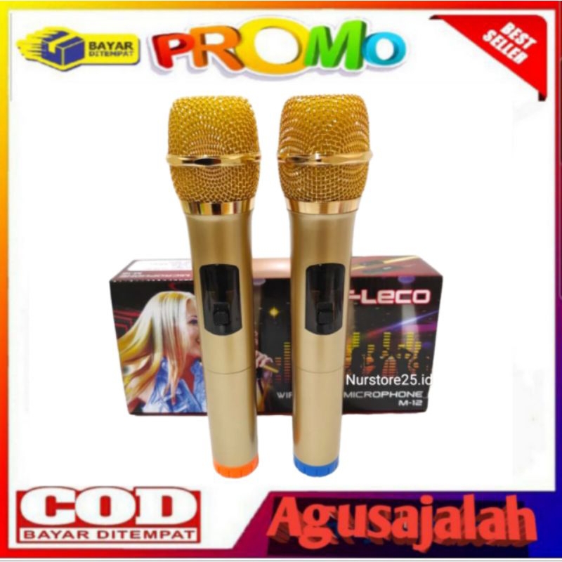 MICROPHONE WIRELESS FLECO KARAOKE M-12/M-13 MIC WIRELESS FLECO KARAOKE/WIRELESS MICROPHONE M-12/M13