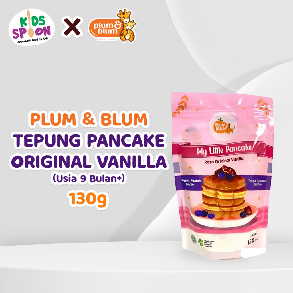 

Plum & Blum Tepung Pancake Original Vanila (Usia 9bln+) 130g