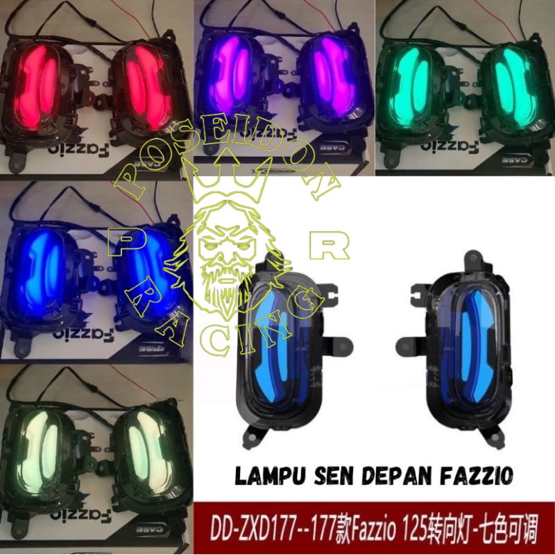 Lampu Sein Depan Fazio Rainbow / Sein Depan Fazio Rainbow Original X-Case