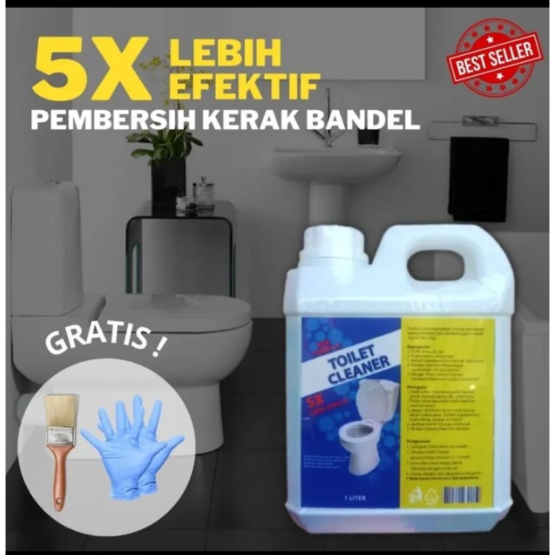 	 TOILET CLEANER PEMBERSIH KAMAR MANDI, KERAMIK, STENLIS, BAHAN PLASTIK TOILET CLEANER 1000 ML	