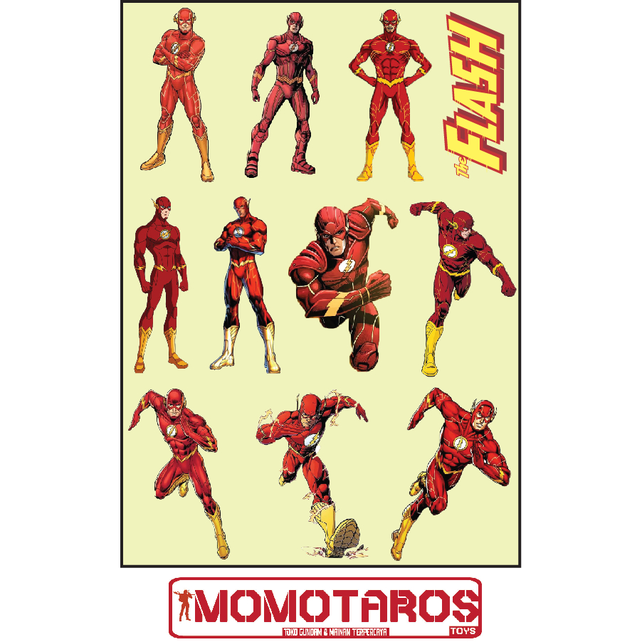 

Sticker murah antiair transparan The Flash 1 pc