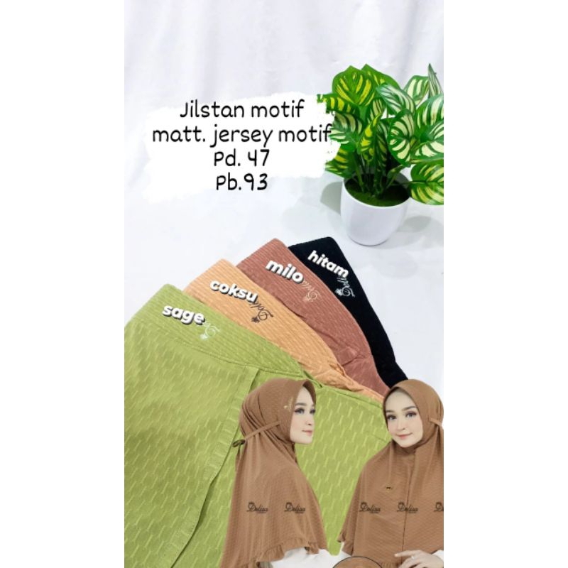 JILBAB INSTAN MOTIF