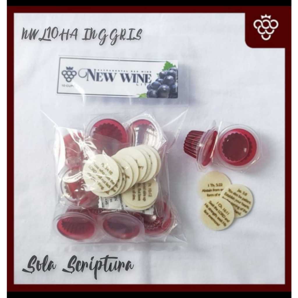 

Minuman Perjamuan Lite + Hosti Ayat Inggris Isi 10