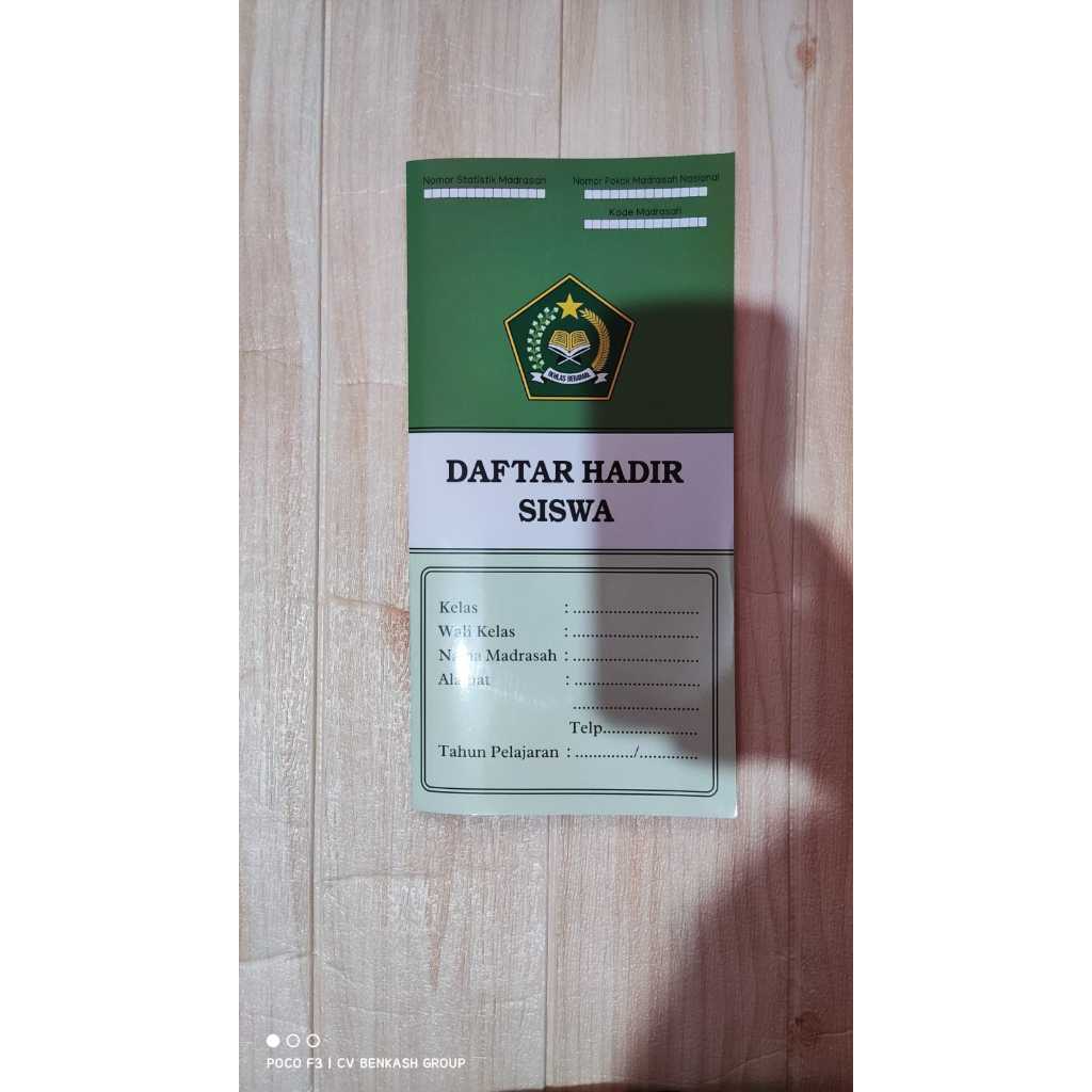 DAFTAR HADIR SISWA MA